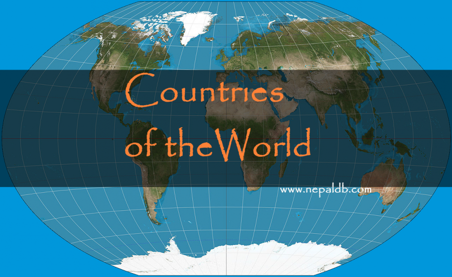 Countries of the world. Map.